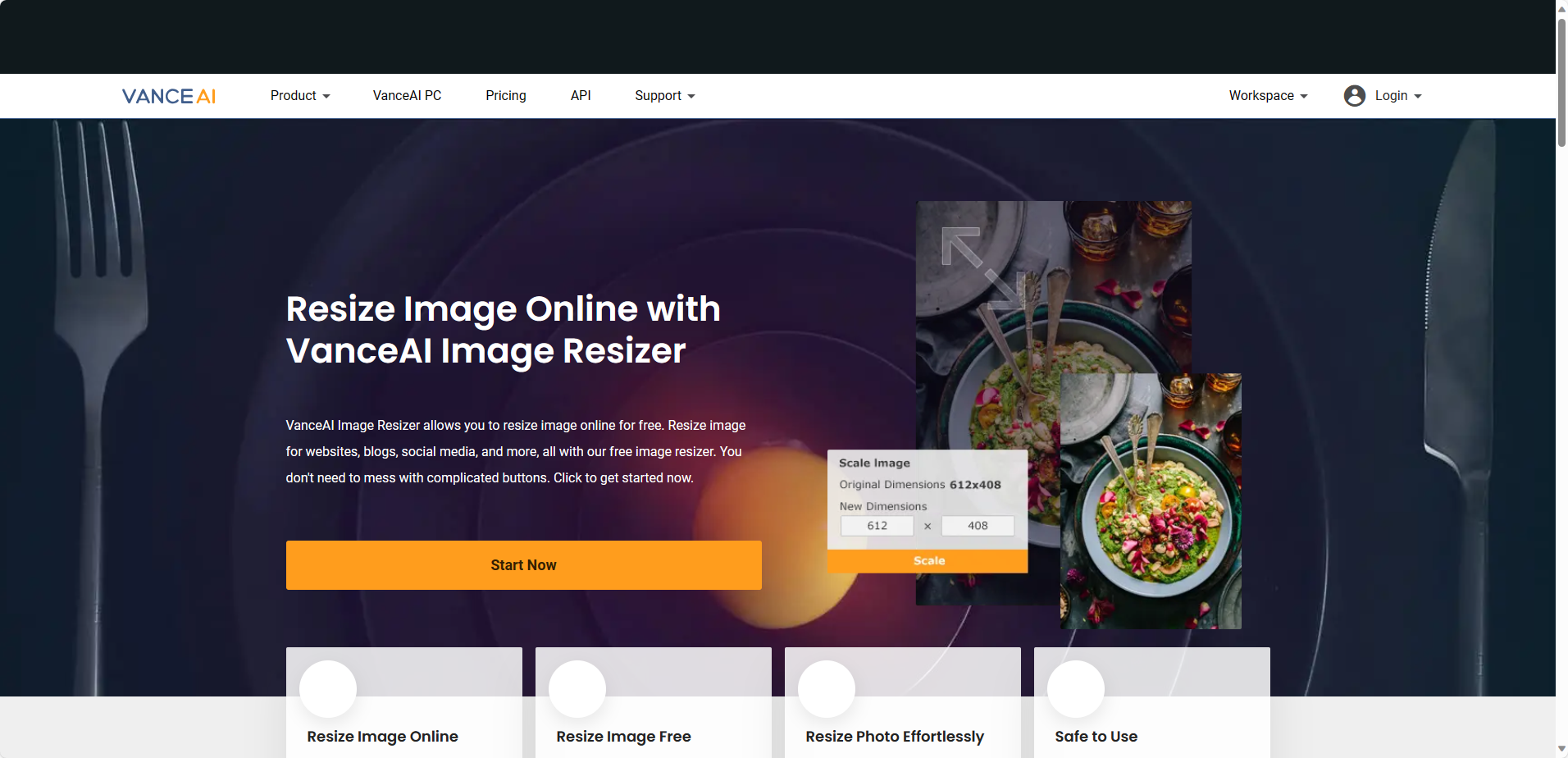 VanceAI Image Resizer