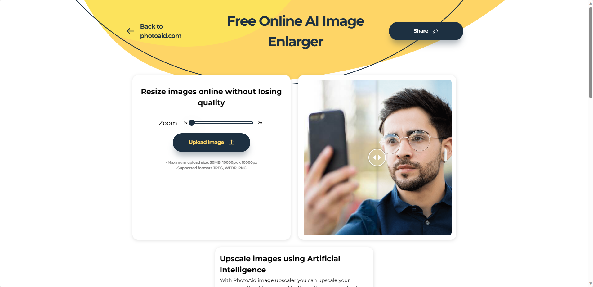 PhotoAid AI Image Enlarger